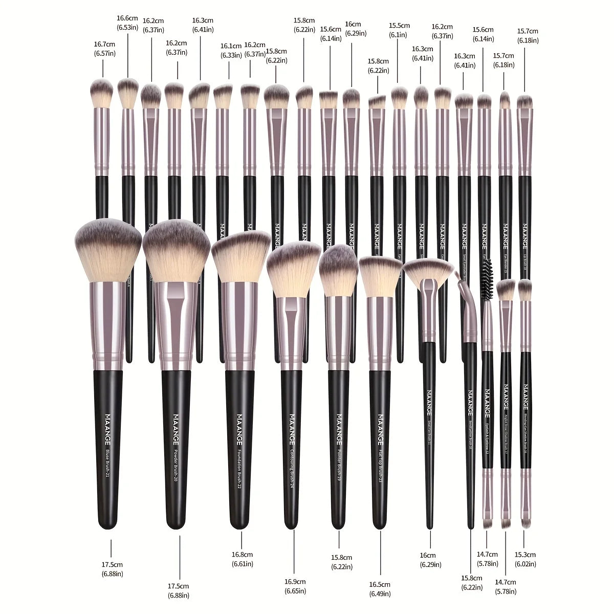 MAANGE 30pcs Professional Makeup Brush Set
