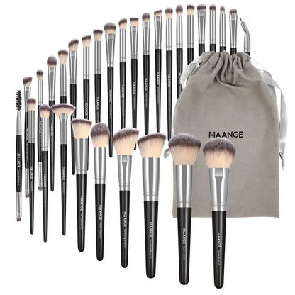 MAANGE Professional Makeup Brush Set - 30pcs