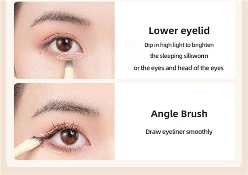 Derma-Safe Eyeshadow Brush Collection: Pristine White Series