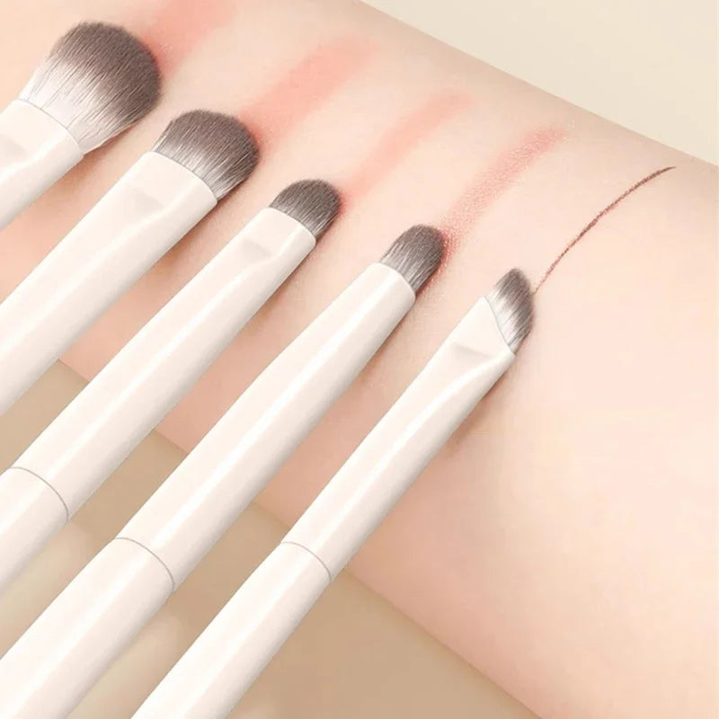 Derma-Safe Eyeshadow Brush Collection: Pristine White Series