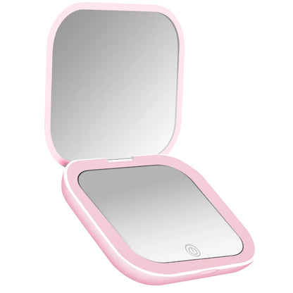Compact Mirror with Lights