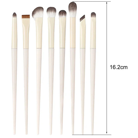 Derma-Safe Eyeshadow Brush Collection: Pristine White Series
