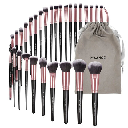 MAANGE Professional Makeup Brush Set - 30pcs