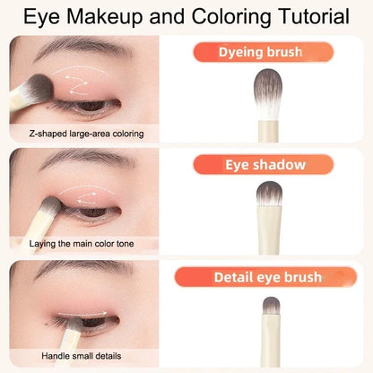 Pristine White Eyeshadow Brush Set