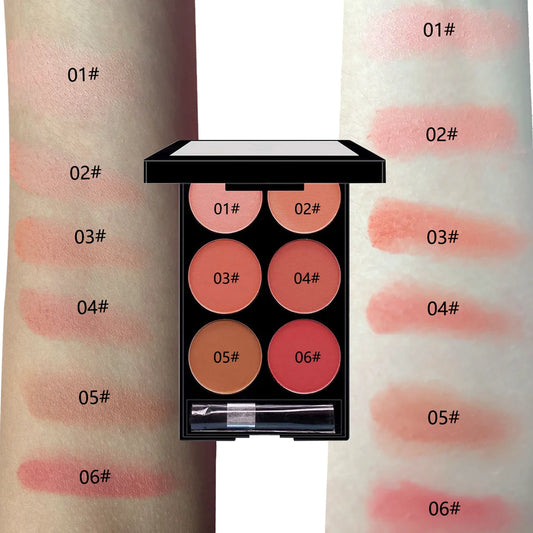 Glow 6B Makeup Palette– Blush, Bronze & Illuminate